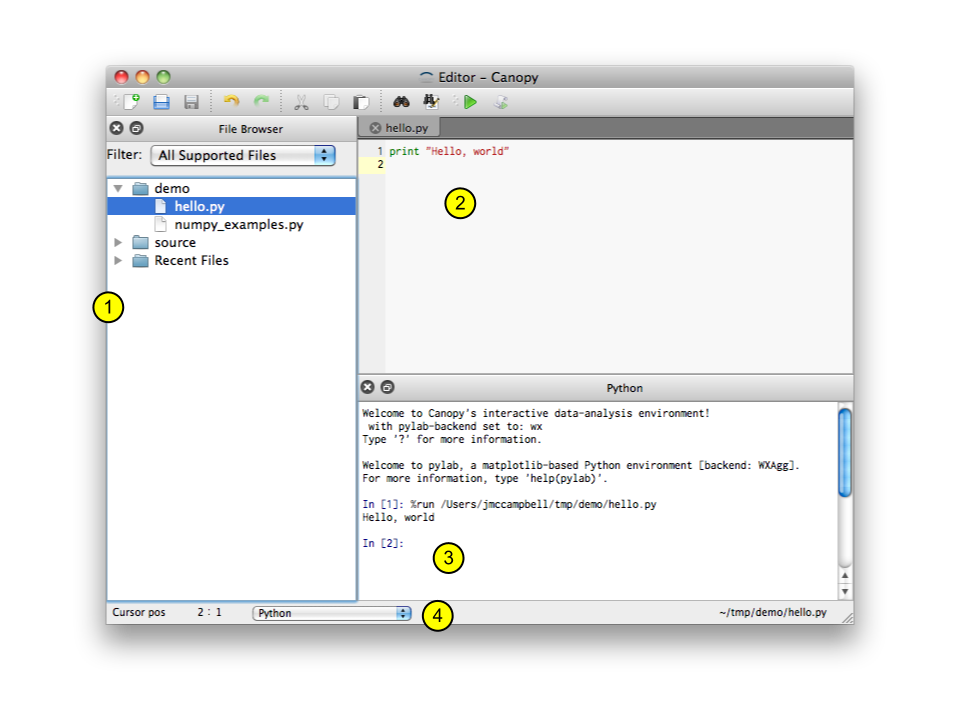 Code Editor Python Shell And File Browser Canopy 2 1 9 Final Documentation