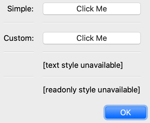 simple: button; custom: button; text style unavailable; read-only style unavailable