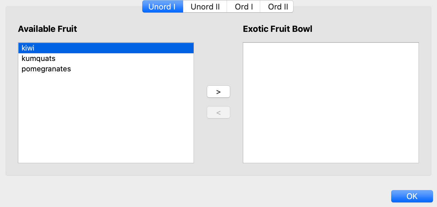set editor list boxes with buttons